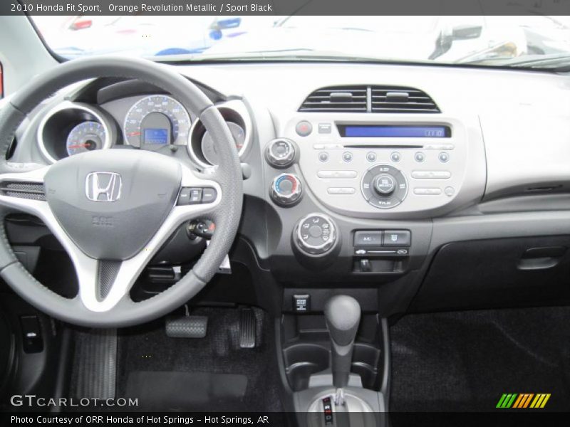 Orange Revolution Metallic / Sport Black 2010 Honda Fit Sport
