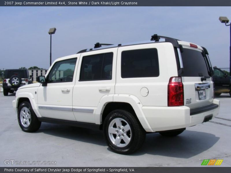 Stone White / Dark Khaki/Light Graystone 2007 Jeep Commander Limited 4x4