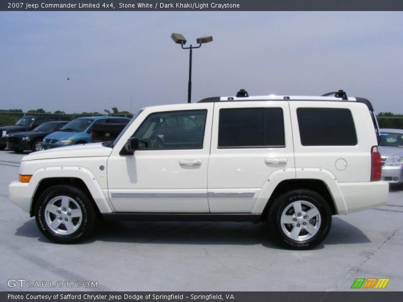 Stone White / Dark Khaki/Light Graystone 2007 Jeep Commander Limited 4x4