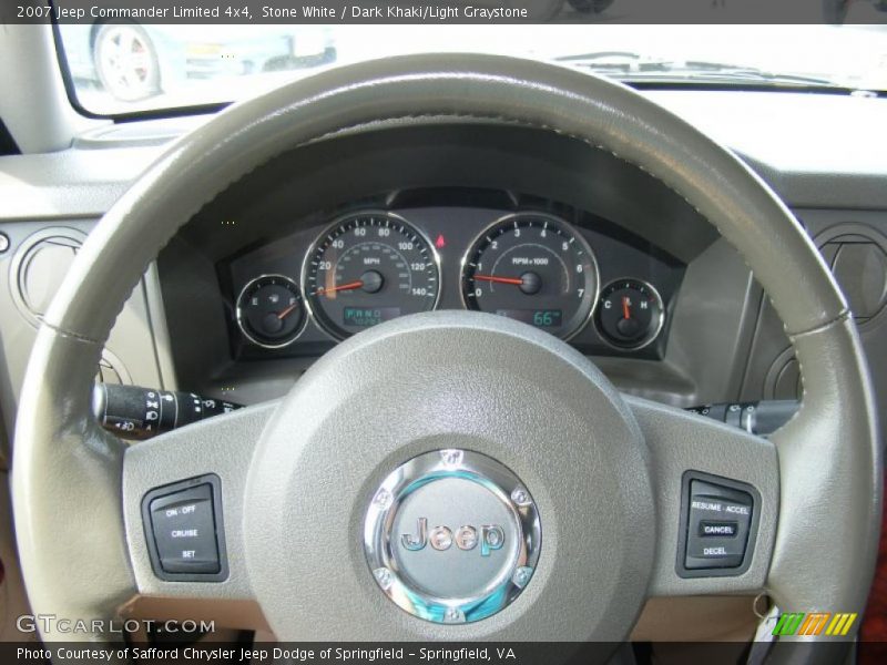 Stone White / Dark Khaki/Light Graystone 2007 Jeep Commander Limited 4x4