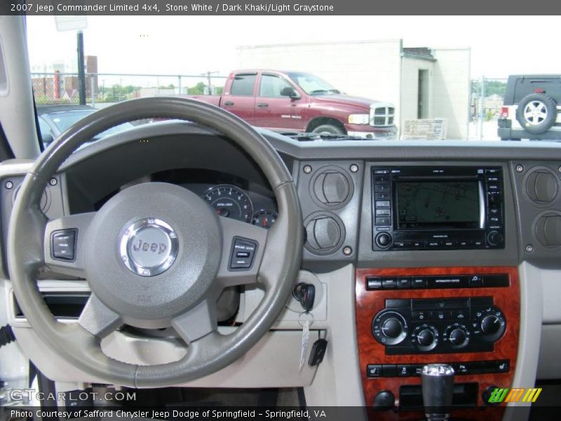 Stone White / Dark Khaki/Light Graystone 2007 Jeep Commander Limited 4x4