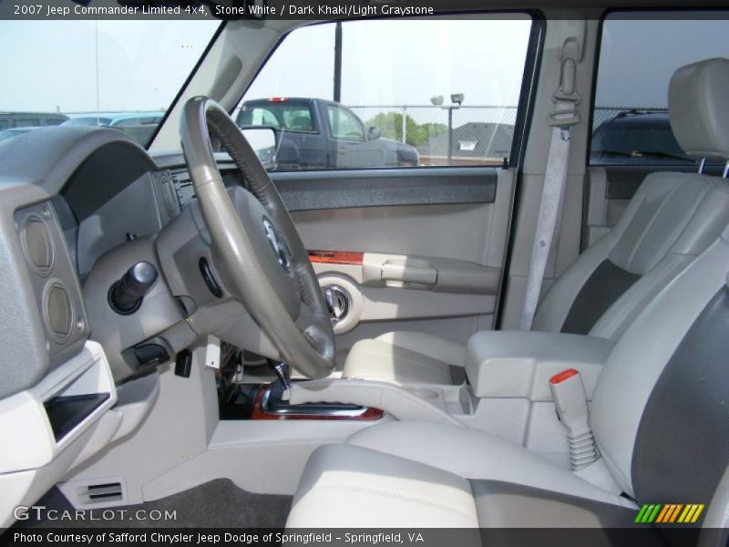 Stone White / Dark Khaki/Light Graystone 2007 Jeep Commander Limited 4x4