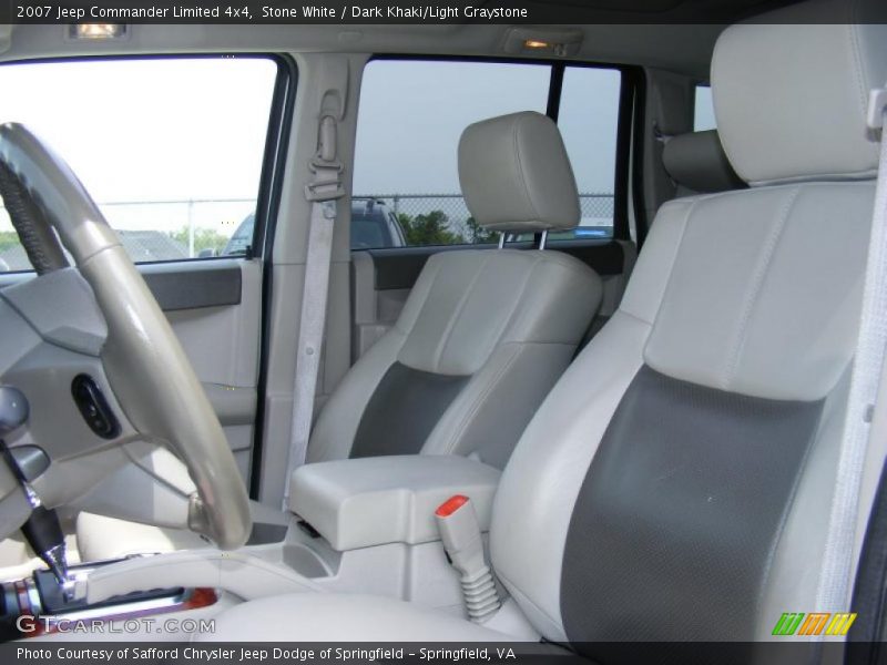 Stone White / Dark Khaki/Light Graystone 2007 Jeep Commander Limited 4x4