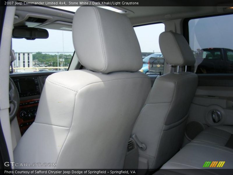 Stone White / Dark Khaki/Light Graystone 2007 Jeep Commander Limited 4x4