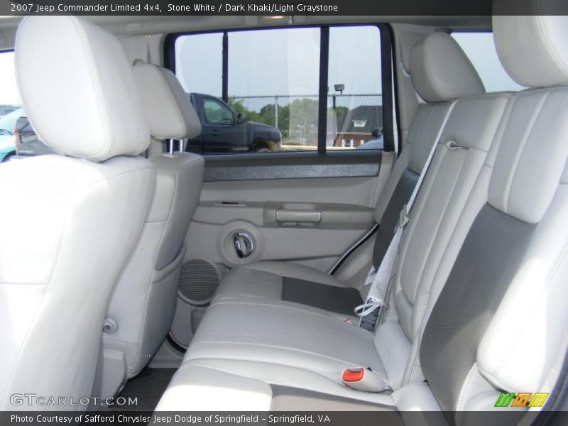 Stone White / Dark Khaki/Light Graystone 2007 Jeep Commander Limited 4x4