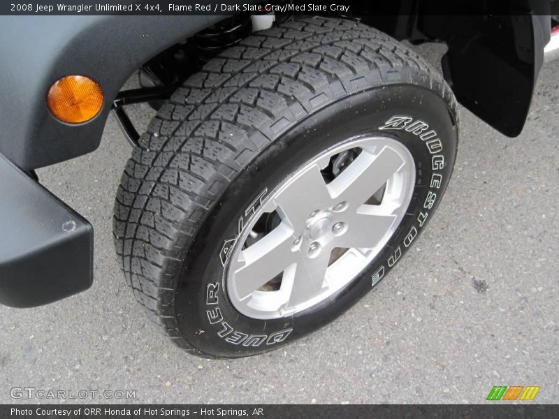 Flame Red / Dark Slate Gray/Med Slate Gray 2008 Jeep Wrangler Unlimited X 4x4