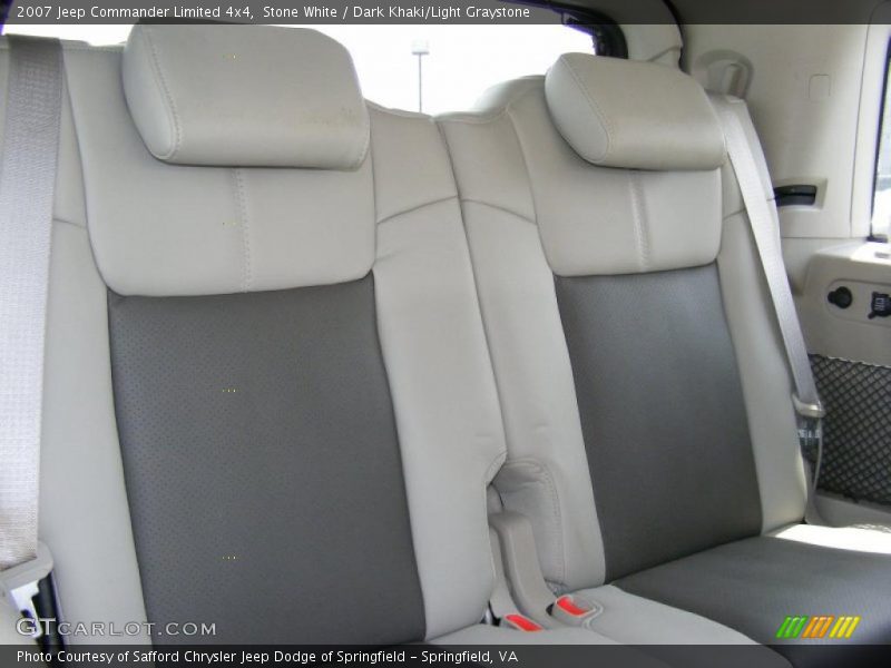 Stone White / Dark Khaki/Light Graystone 2007 Jeep Commander Limited 4x4