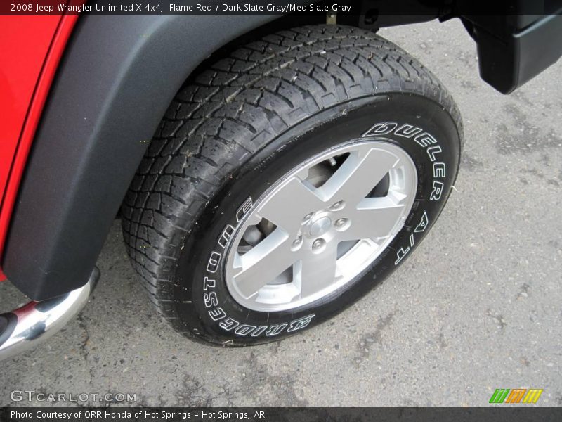 Flame Red / Dark Slate Gray/Med Slate Gray 2008 Jeep Wrangler Unlimited X 4x4