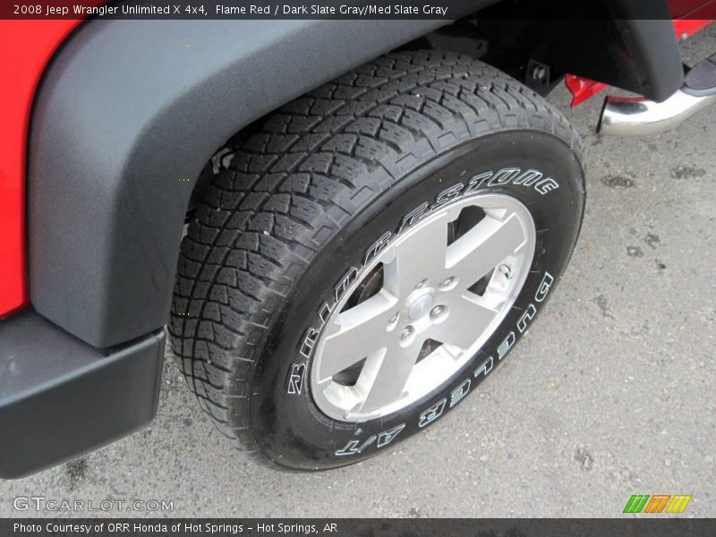 Flame Red / Dark Slate Gray/Med Slate Gray 2008 Jeep Wrangler Unlimited X 4x4
