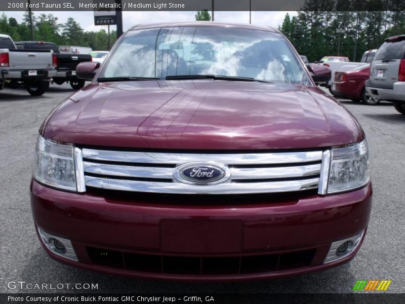 Merlot Metallic / Medium Light Stone 2008 Ford Taurus SEL