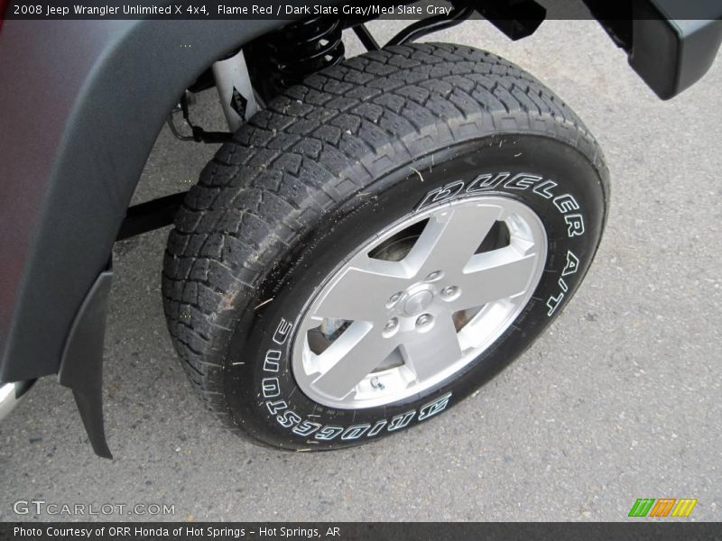 Flame Red / Dark Slate Gray/Med Slate Gray 2008 Jeep Wrangler Unlimited X 4x4
