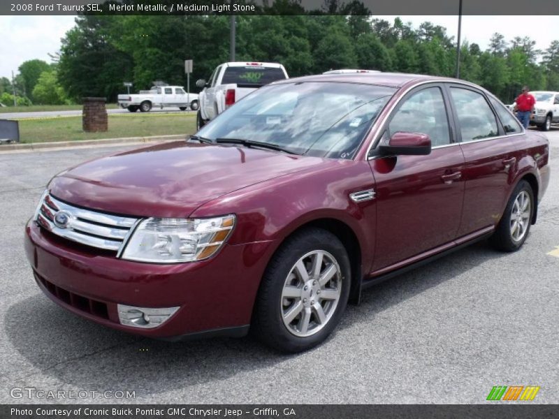 Merlot Metallic / Medium Light Stone 2008 Ford Taurus SEL