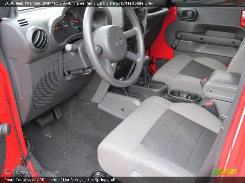 Flame Red / Dark Slate Gray/Med Slate Gray 2008 Jeep Wrangler Unlimited X 4x4