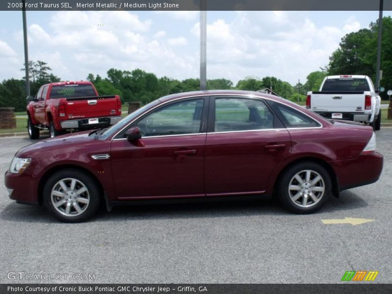 Merlot Metallic / Medium Light Stone 2008 Ford Taurus SEL