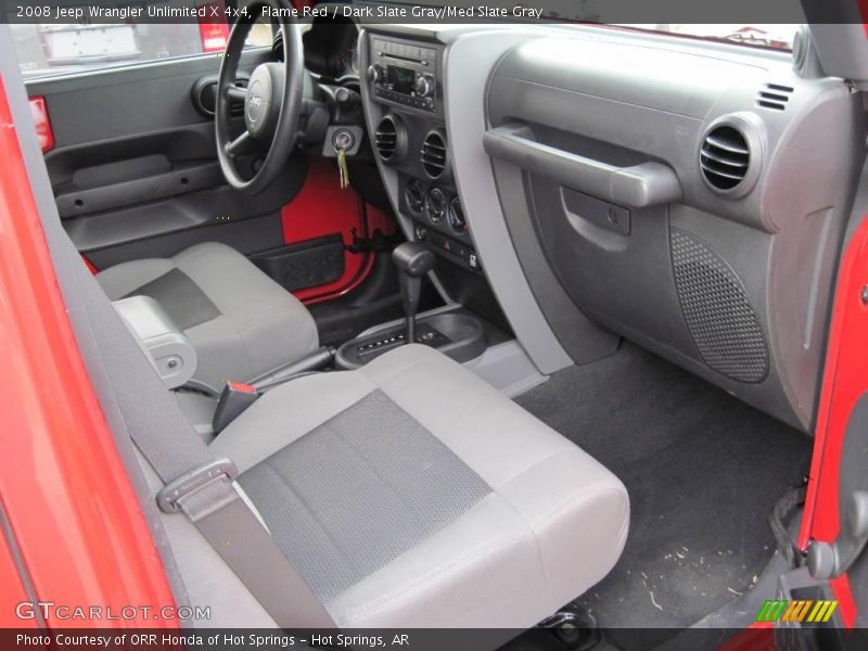 Flame Red / Dark Slate Gray/Med Slate Gray 2008 Jeep Wrangler Unlimited X 4x4