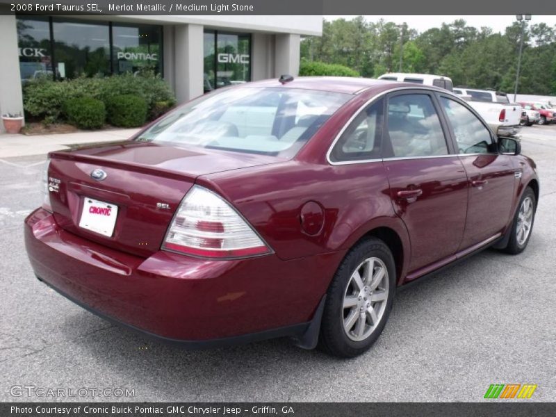 Merlot Metallic / Medium Light Stone 2008 Ford Taurus SEL