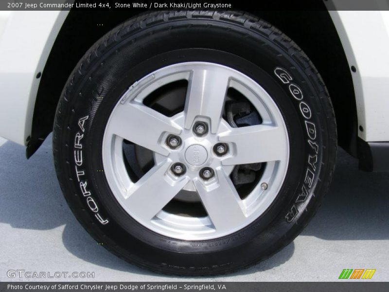 Stone White / Dark Khaki/Light Graystone 2007 Jeep Commander Limited 4x4