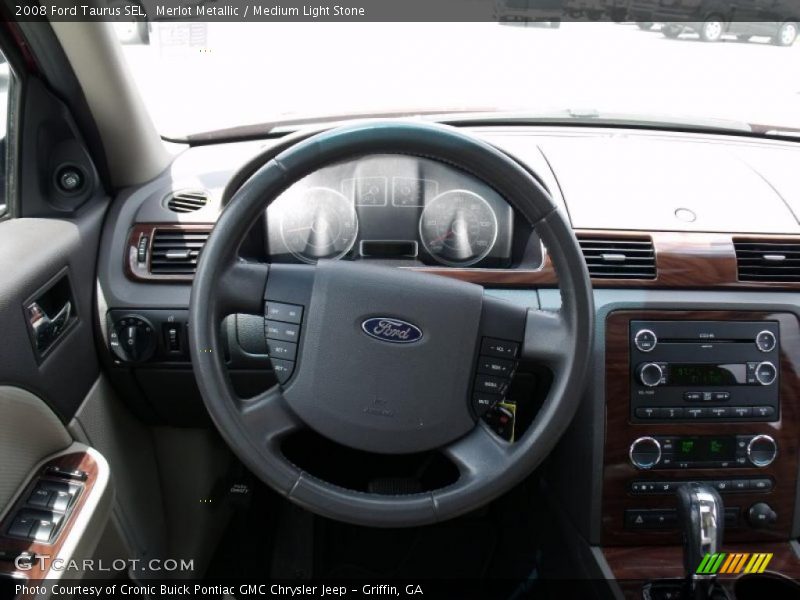 Merlot Metallic / Medium Light Stone 2008 Ford Taurus SEL