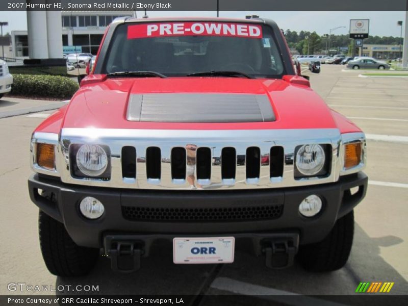 Sonoma Red Metallic / Ebony Black 2007 Hummer H3