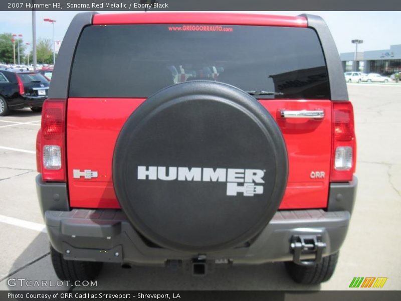 Sonoma Red Metallic / Ebony Black 2007 Hummer H3
