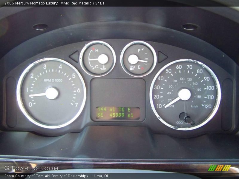 Vivid Red Metallic / Shale 2006 Mercury Montego Luxury
