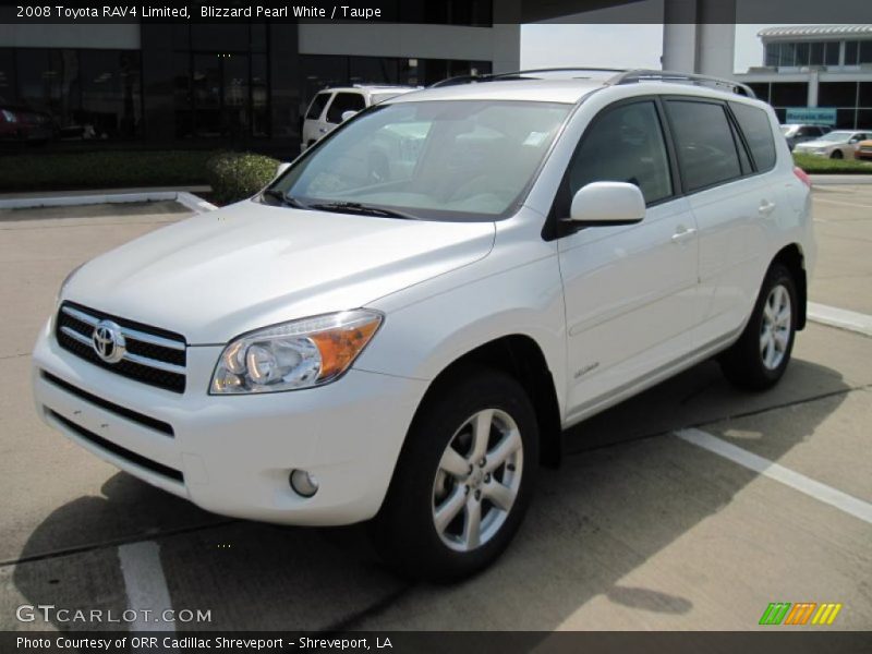 Blizzard Pearl White / Taupe 2008 Toyota RAV4 Limited