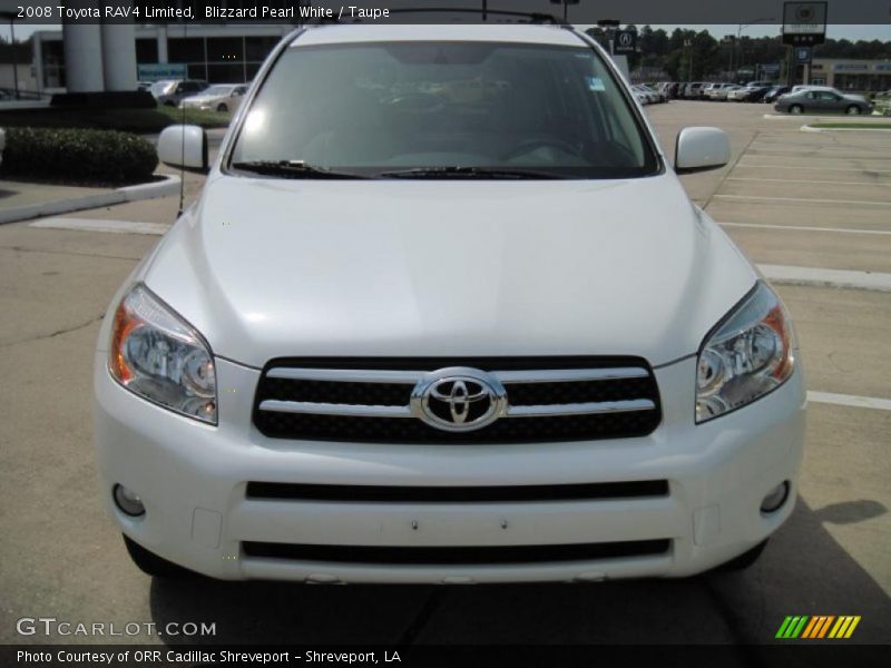 Blizzard Pearl White / Taupe 2008 Toyota RAV4 Limited