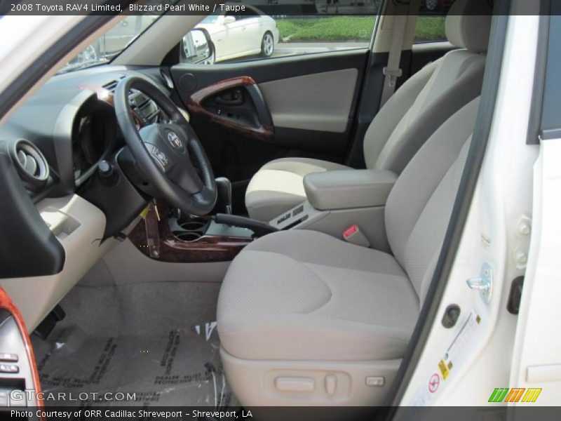 Blizzard Pearl White / Taupe 2008 Toyota RAV4 Limited