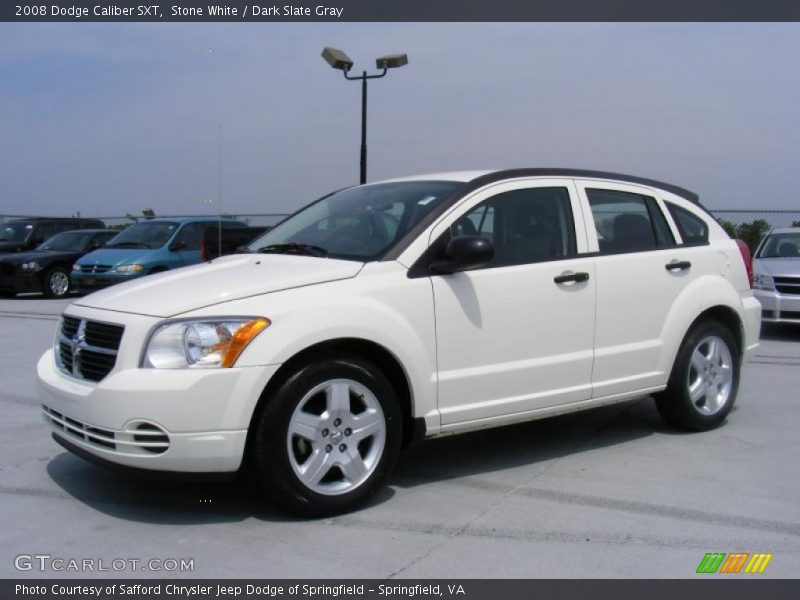 Stone White / Dark Slate Gray 2008 Dodge Caliber SXT