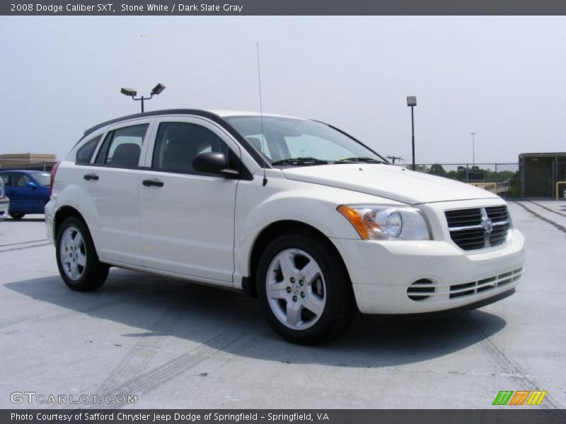 Stone White / Dark Slate Gray 2008 Dodge Caliber SXT