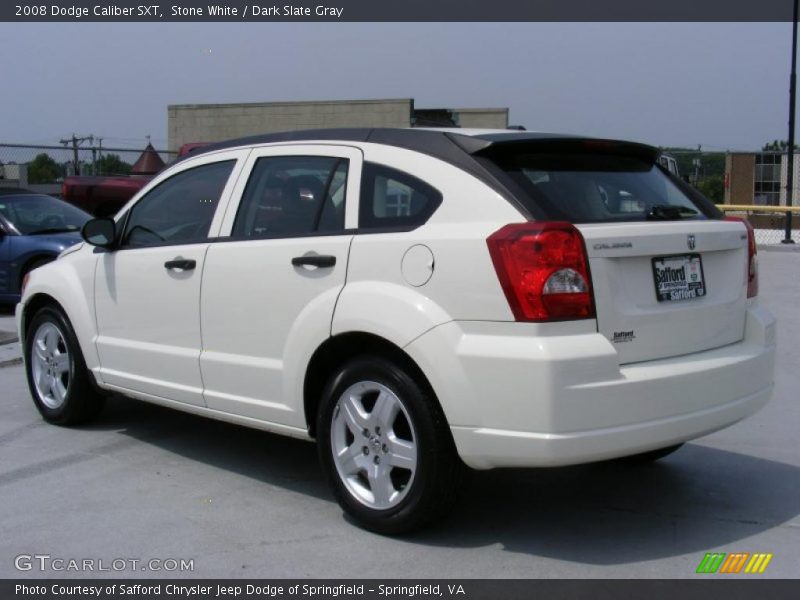 Stone White / Dark Slate Gray 2008 Dodge Caliber SXT