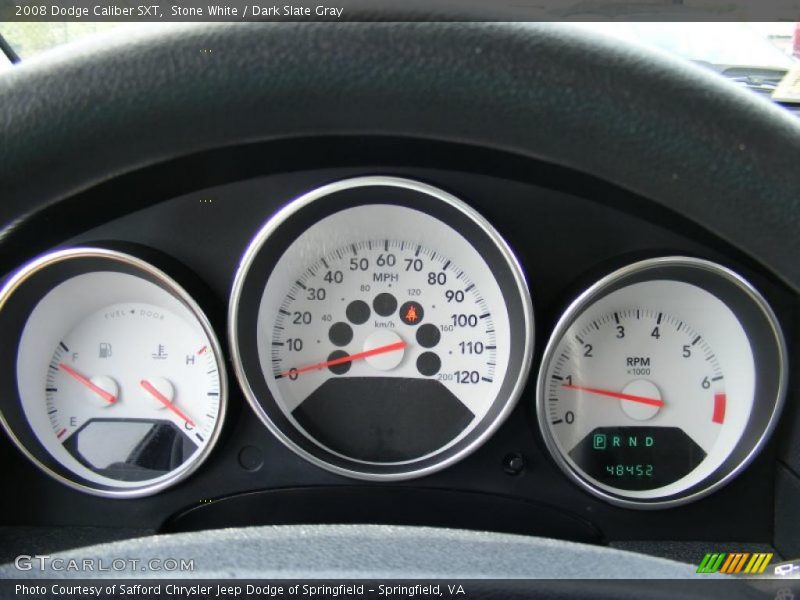 Stone White / Dark Slate Gray 2008 Dodge Caliber SXT