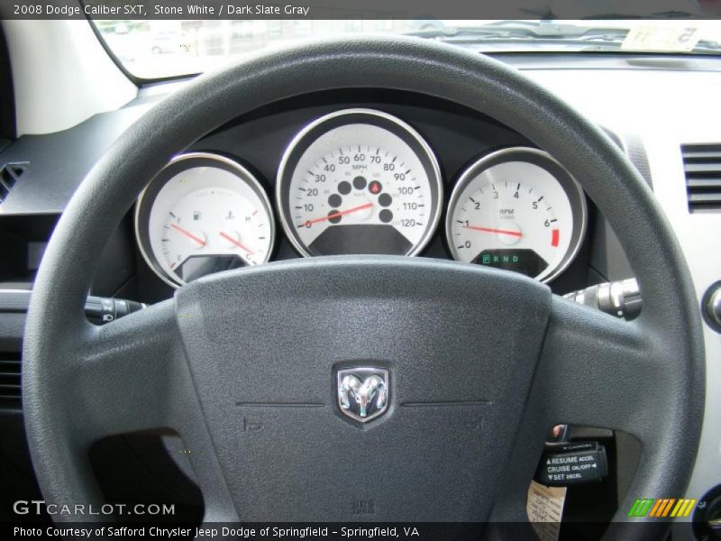 Stone White / Dark Slate Gray 2008 Dodge Caliber SXT