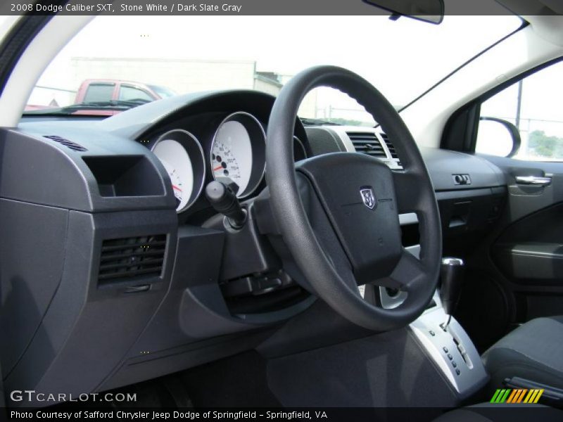 Stone White / Dark Slate Gray 2008 Dodge Caliber SXT