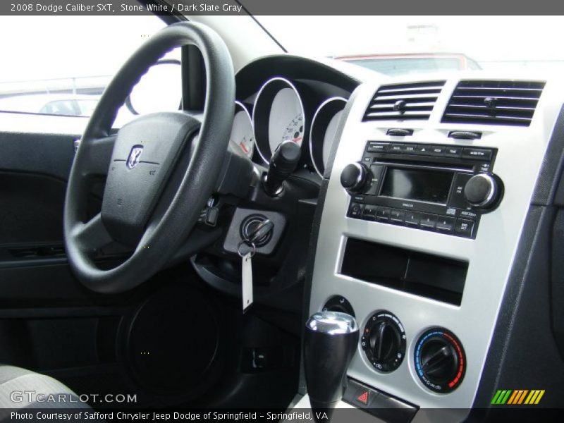 Stone White / Dark Slate Gray 2008 Dodge Caliber SXT