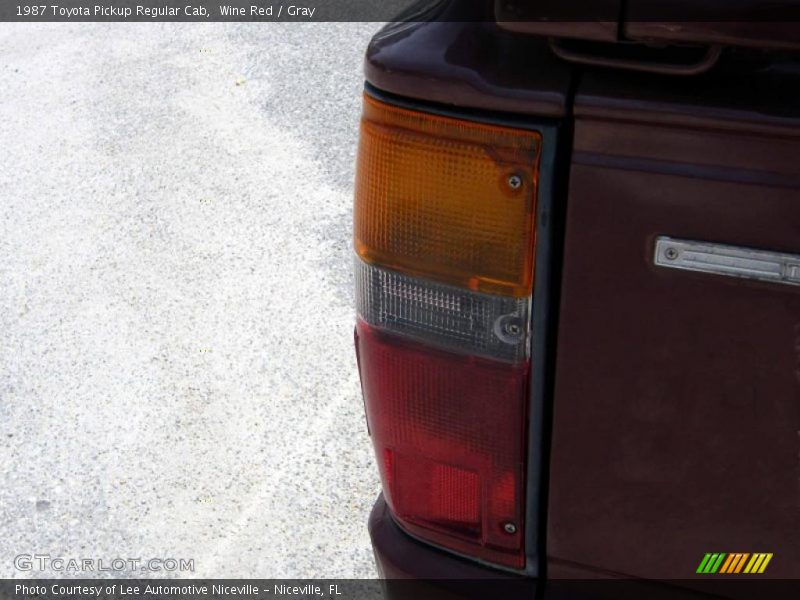 Wine Red / Gray 1987 Toyota Pickup Regular Cab