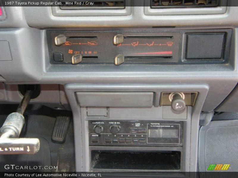 Wine Red / Gray 1987 Toyota Pickup Regular Cab