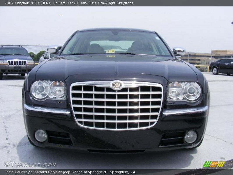 Brilliant Black / Dark Slate Gray/Light Graystone 2007 Chrysler 300 C HEMI