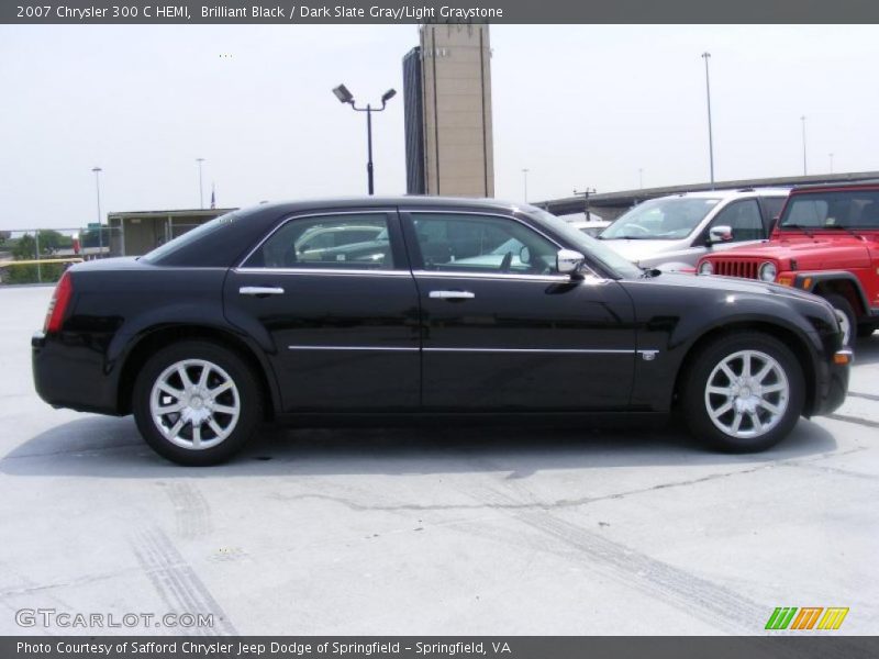Brilliant Black / Dark Slate Gray/Light Graystone 2007 Chrysler 300 C HEMI