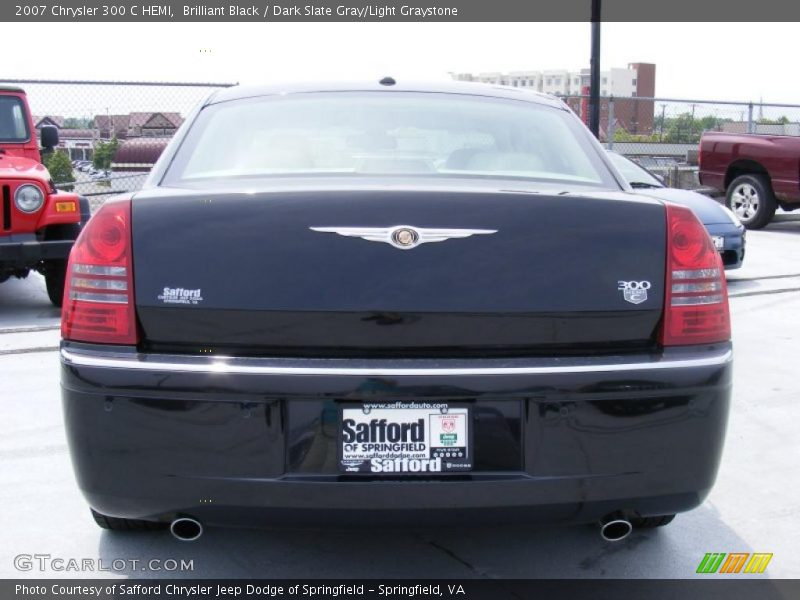 Brilliant Black / Dark Slate Gray/Light Graystone 2007 Chrysler 300 C HEMI
