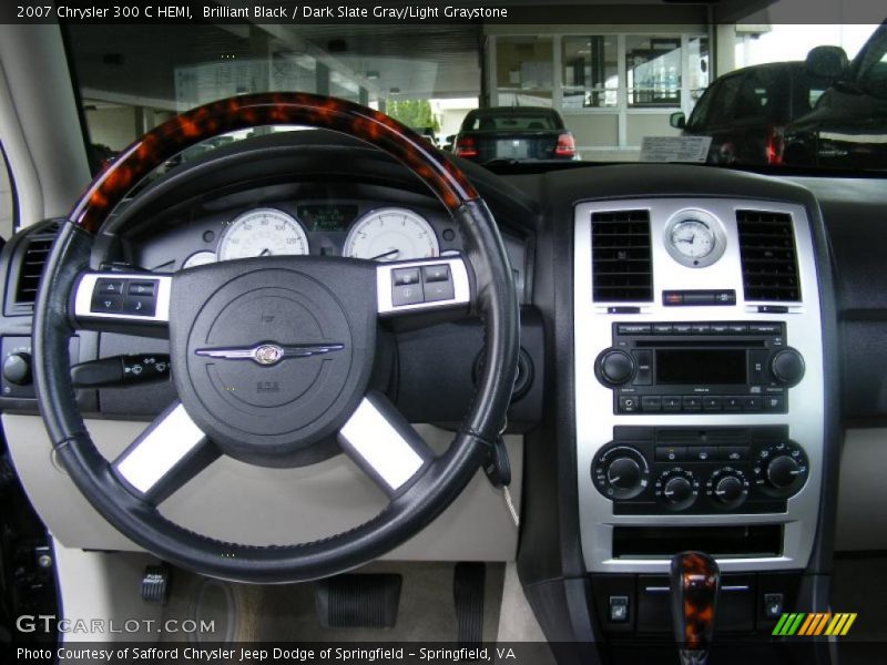 Brilliant Black / Dark Slate Gray/Light Graystone 2007 Chrysler 300 C HEMI