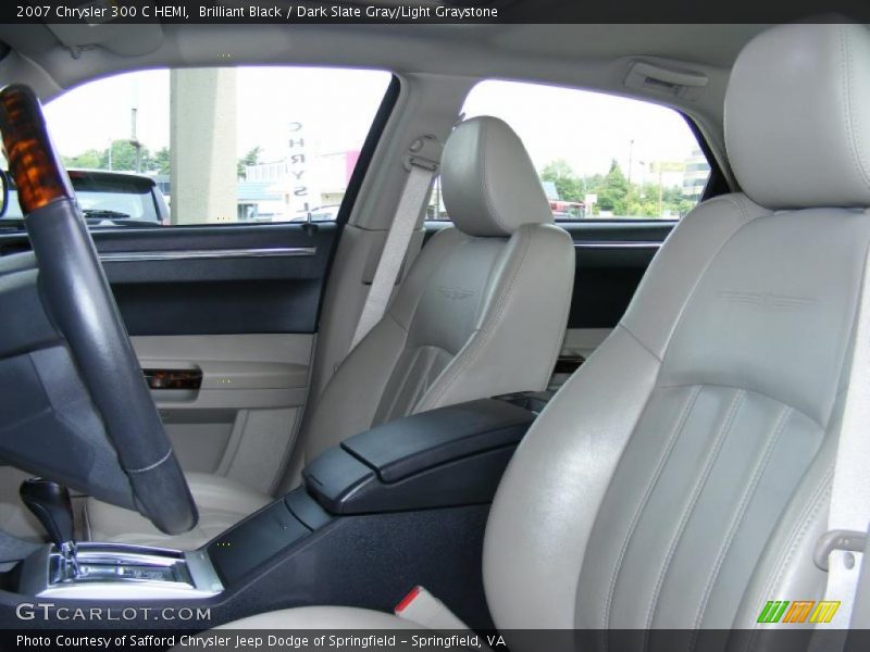Brilliant Black / Dark Slate Gray/Light Graystone 2007 Chrysler 300 C HEMI