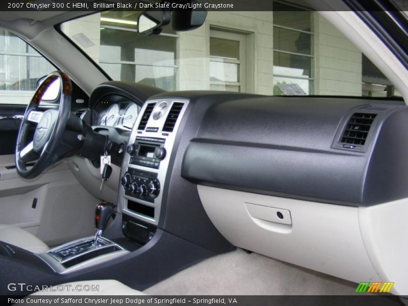 Brilliant Black / Dark Slate Gray/Light Graystone 2007 Chrysler 300 C HEMI