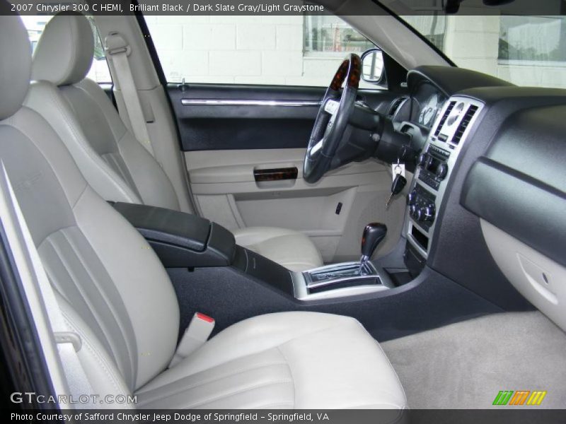 Brilliant Black / Dark Slate Gray/Light Graystone 2007 Chrysler 300 C HEMI