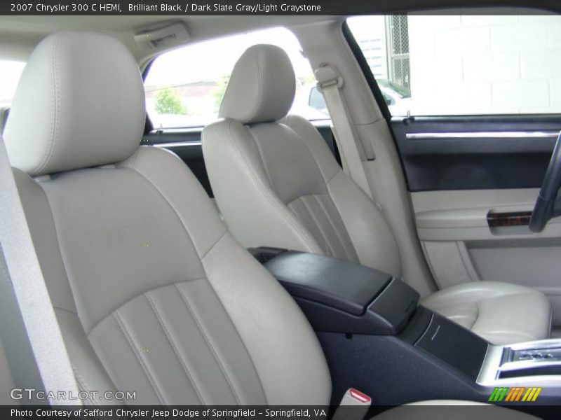 Brilliant Black / Dark Slate Gray/Light Graystone 2007 Chrysler 300 C HEMI
