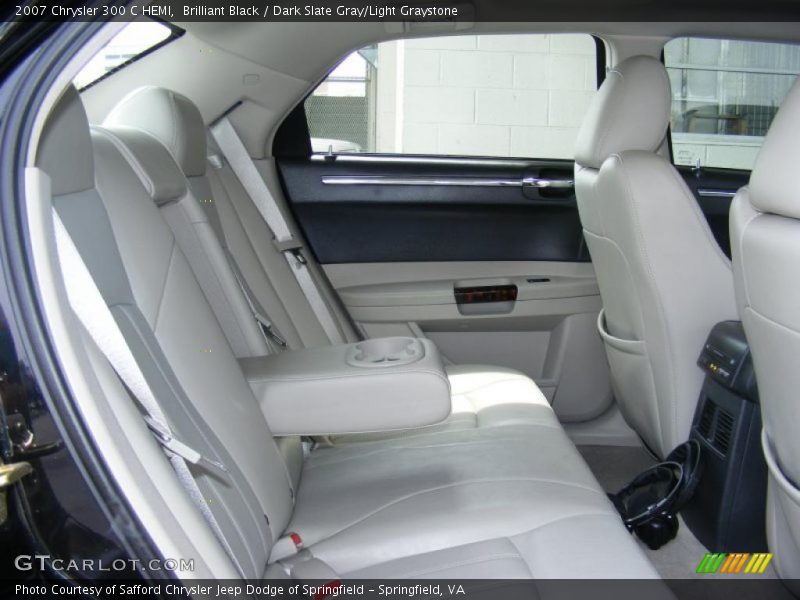 Brilliant Black / Dark Slate Gray/Light Graystone 2007 Chrysler 300 C HEMI