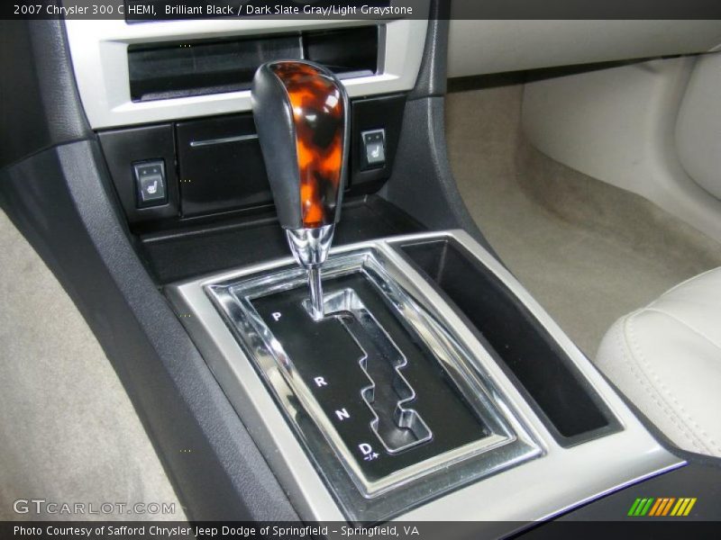 Brilliant Black / Dark Slate Gray/Light Graystone 2007 Chrysler 300 C HEMI