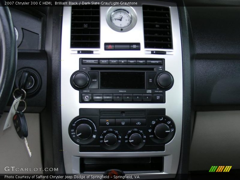 Brilliant Black / Dark Slate Gray/Light Graystone 2007 Chrysler 300 C HEMI