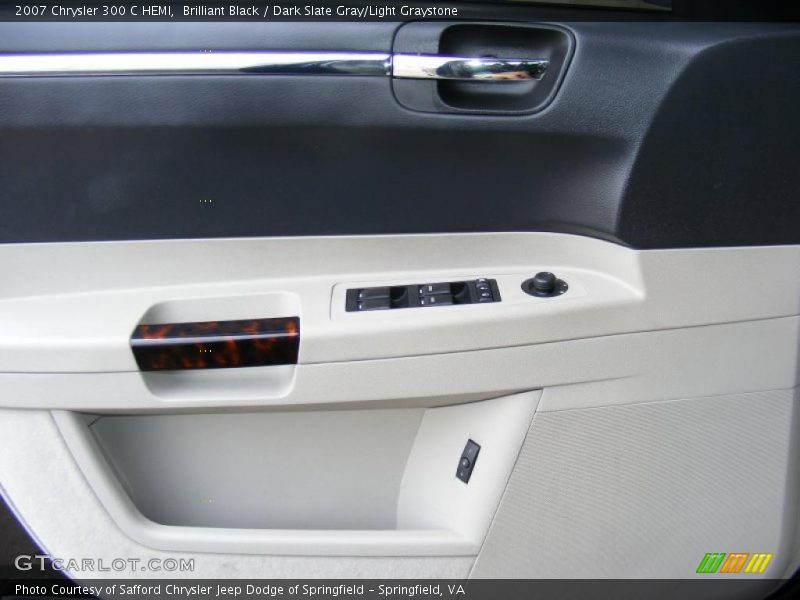 Brilliant Black / Dark Slate Gray/Light Graystone 2007 Chrysler 300 C HEMI