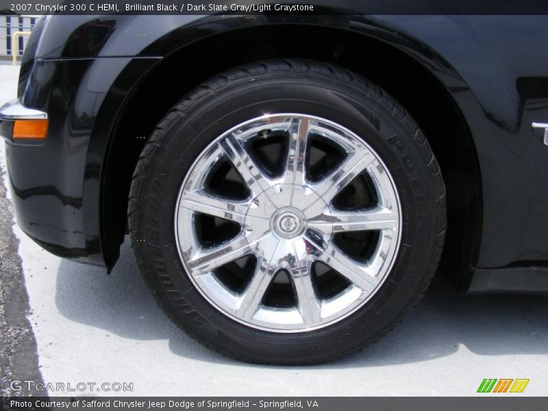 Brilliant Black / Dark Slate Gray/Light Graystone 2007 Chrysler 300 C HEMI